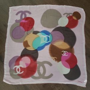100% Authentic Chanel Silk Scarf